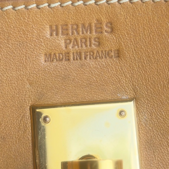 Authentic Hermes Birkin Vache Naturelle GHW w/H Spa receipt! - Picture 9 of 15